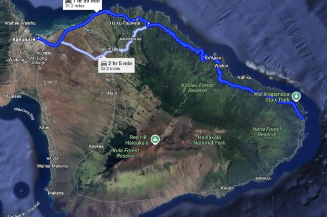 a map of a large island